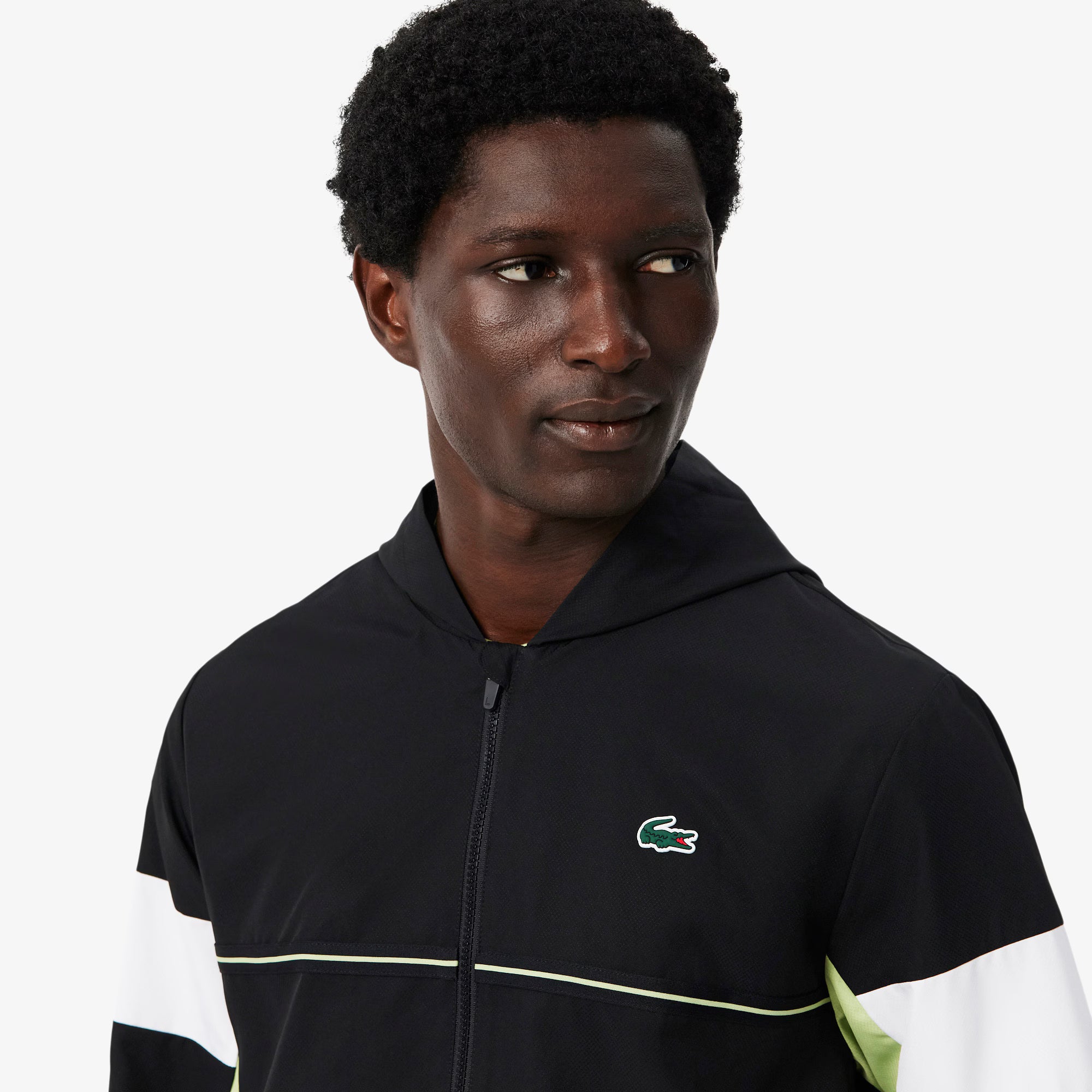 Lacoste chaqueta de chándal deportiva con bloques de color