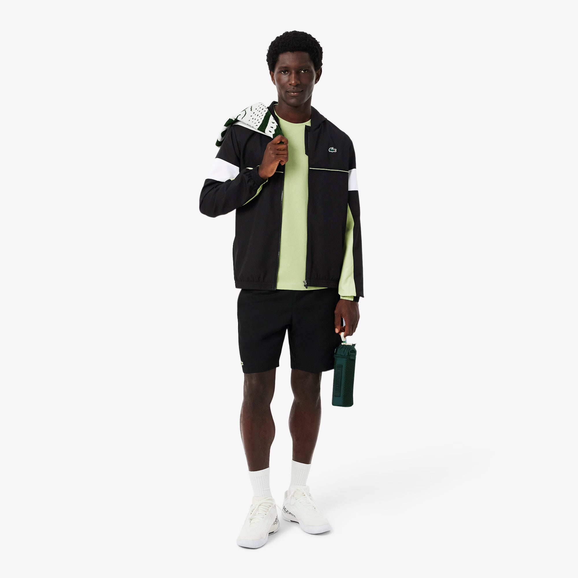 Lacoste chaqueta de chándal deportiva con bloques de color