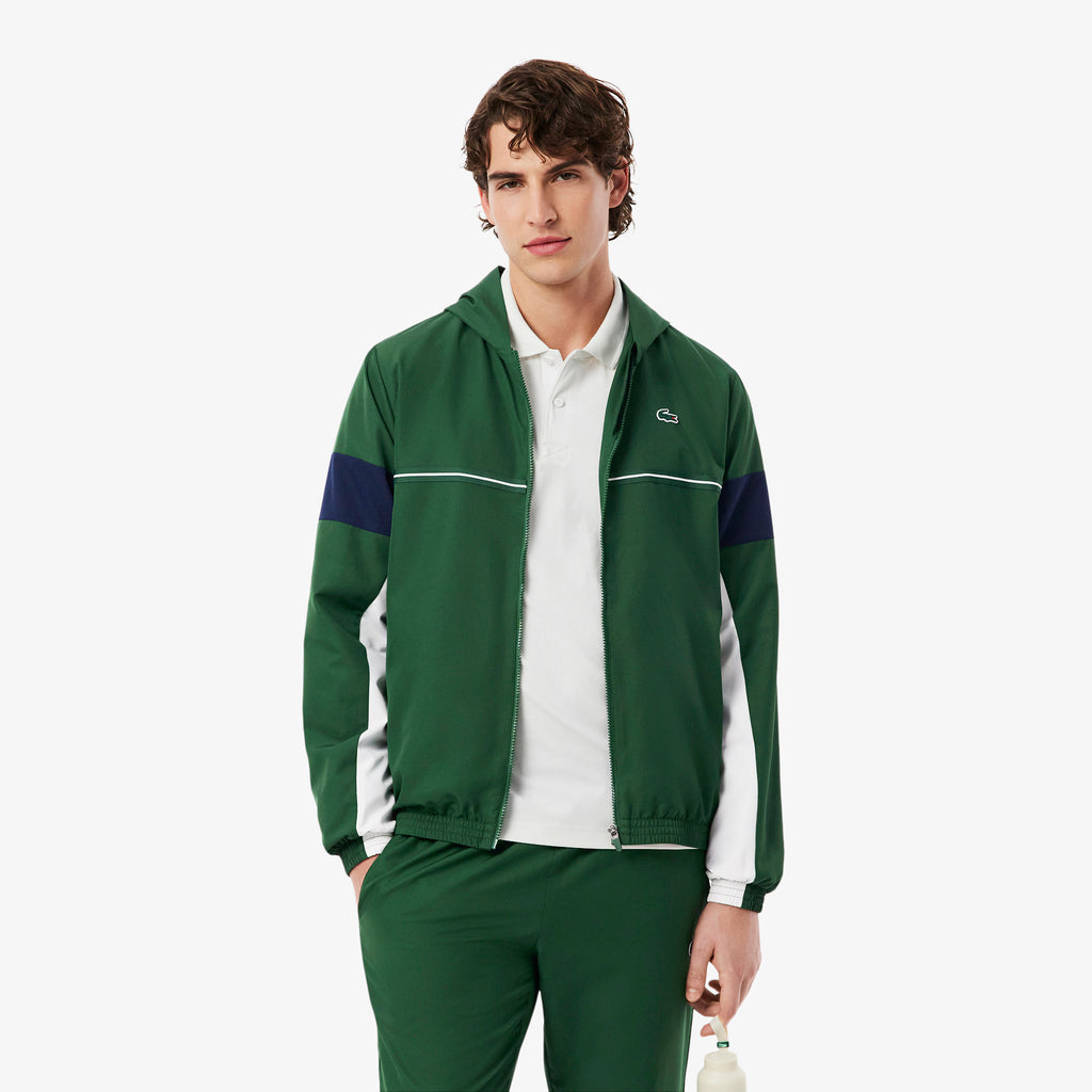 Lacoste chaqueta de chándal deportiva con bloques de color