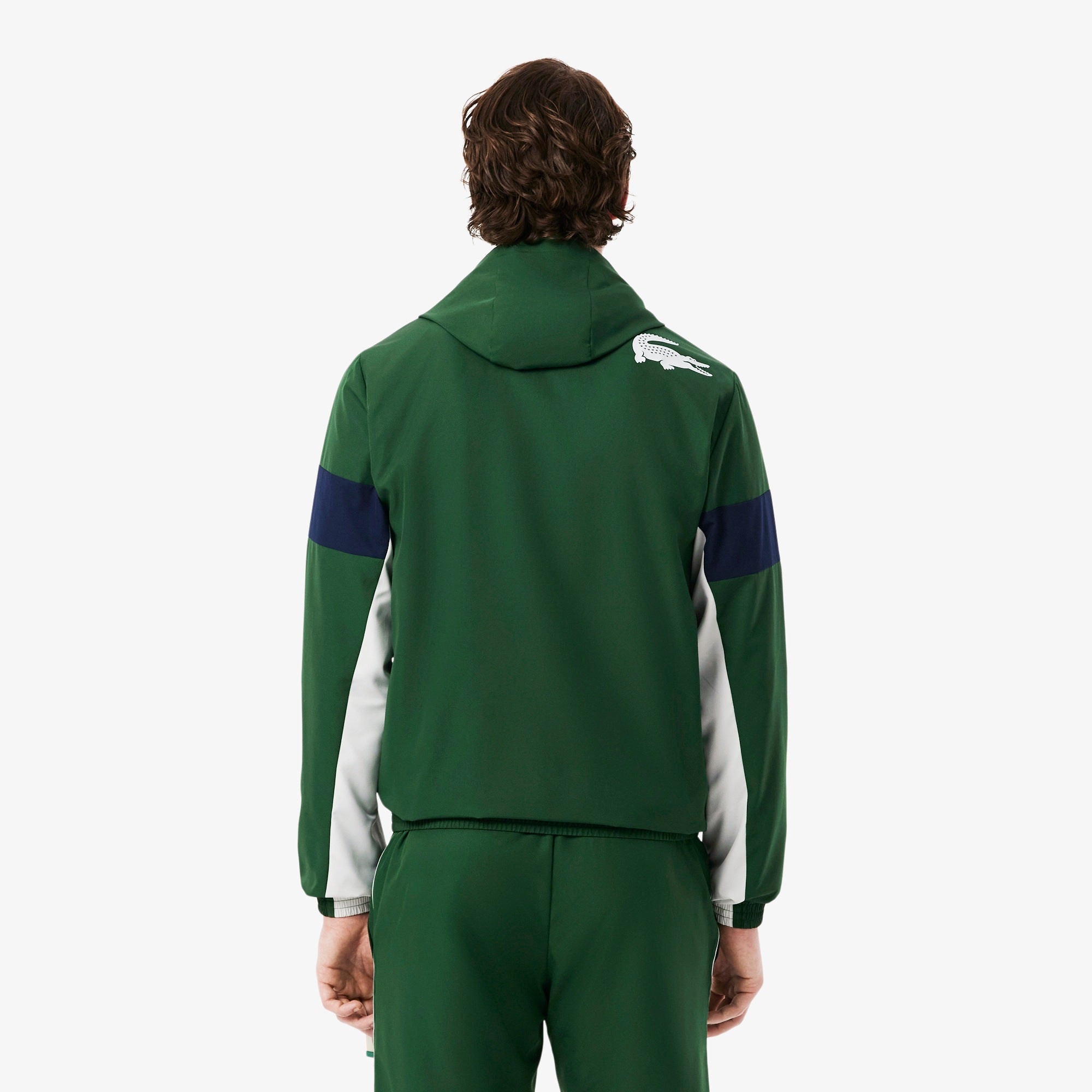 Lacoste chaqueta de chándal deportiva con bloques de color