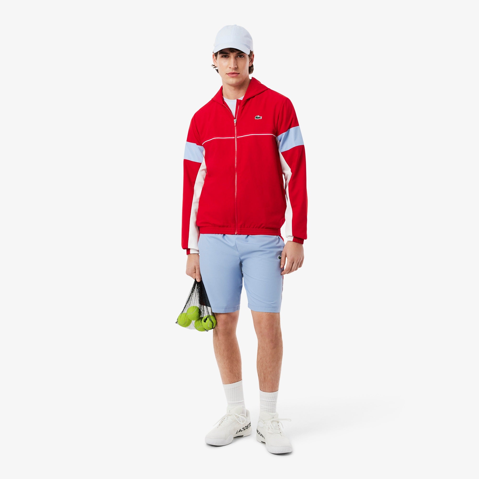 Lacoste chaqueta de chándal deportiva con bloques de color