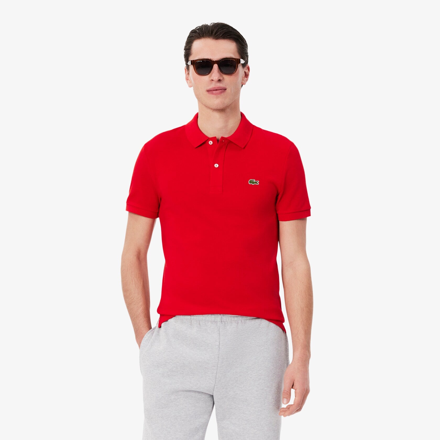 Lacoste Polo de piqué de corte ajustado L.12.12