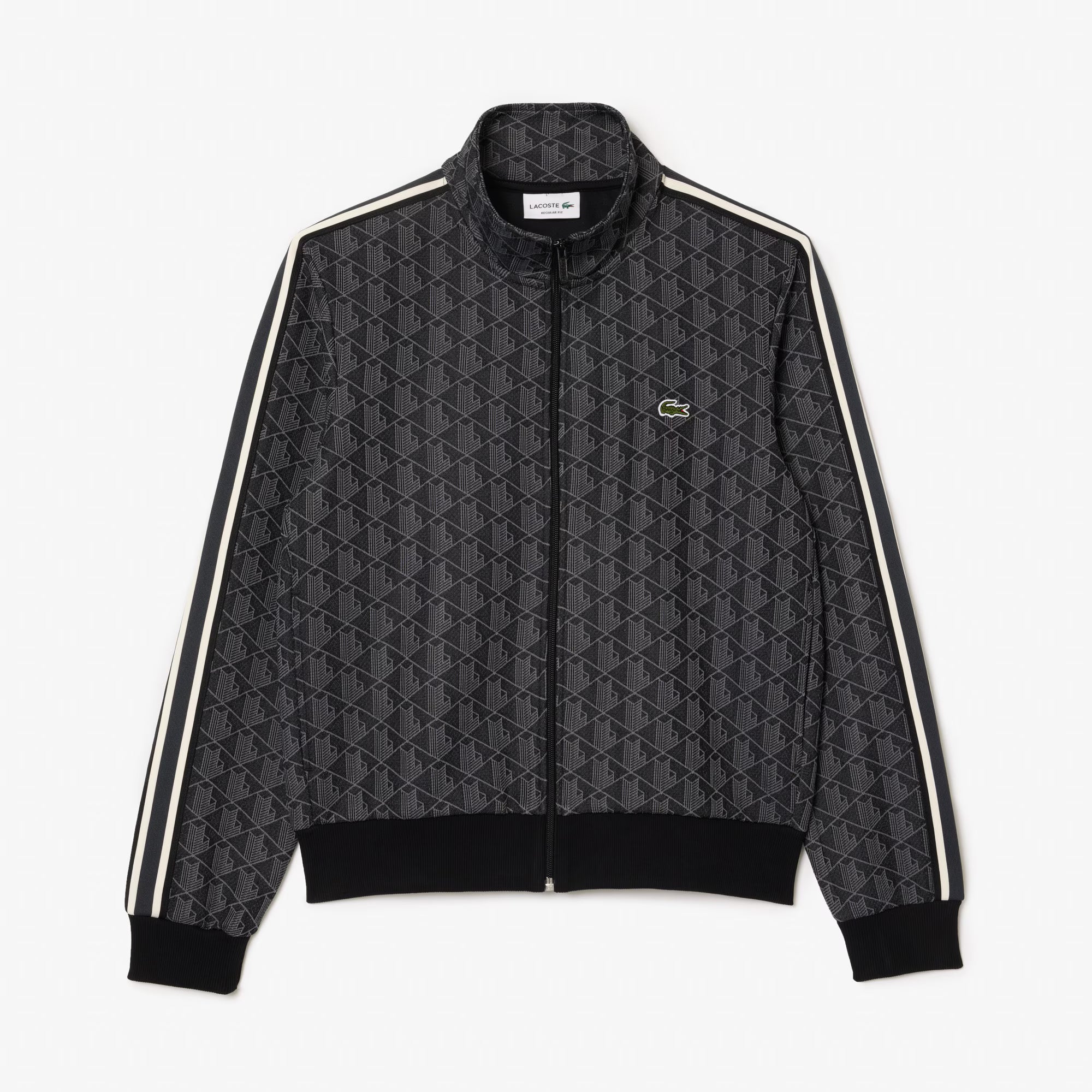 Lacoste chaqueta de chándal con cremallera de jacquard Paris