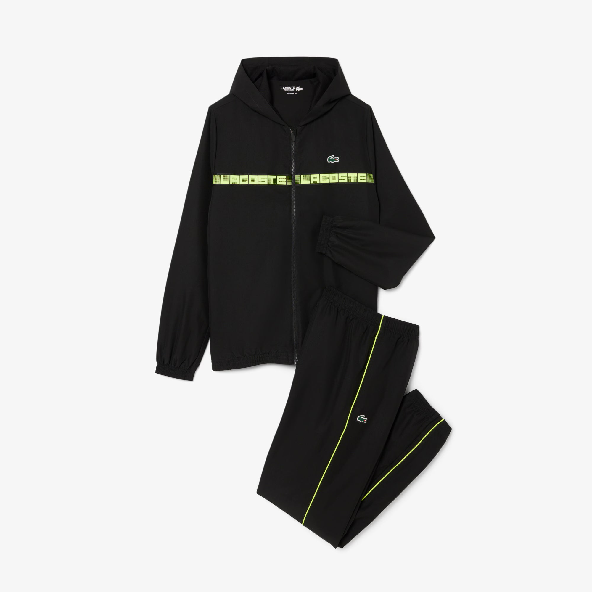 Lacoste chándal de tenis con raya con logotipo