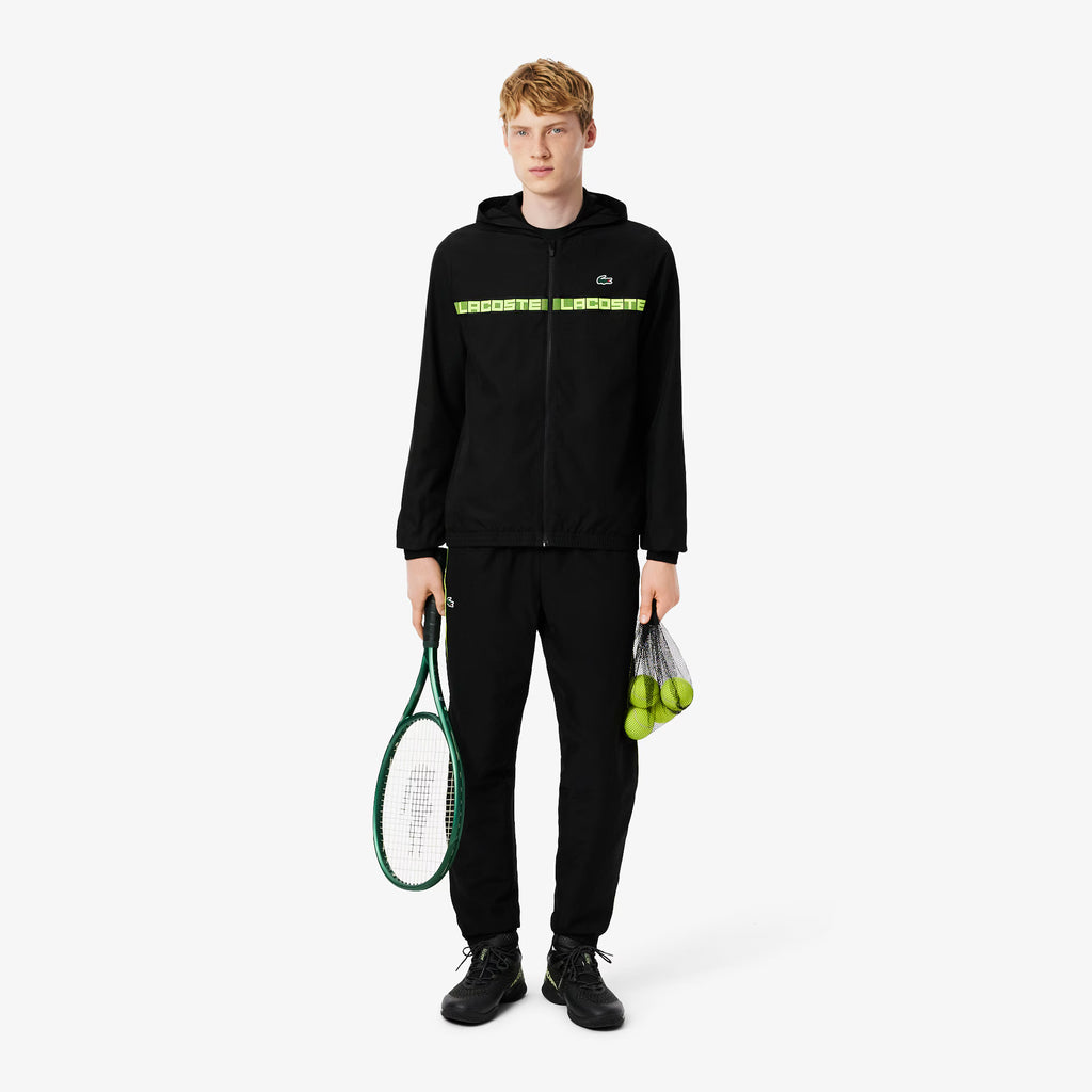 Lacoste chándal de tenis con raya con logotipo