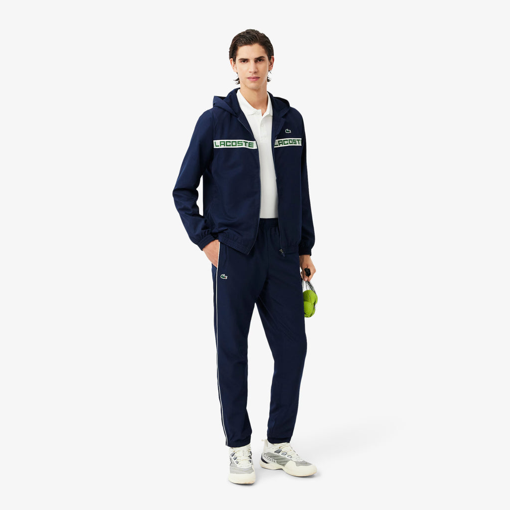 Lacoste chándal de tenis con raya con logotipo