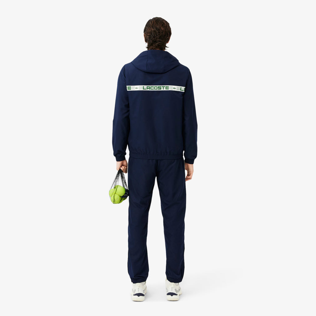 Lacoste chándal de tenis con raya con logotipo
