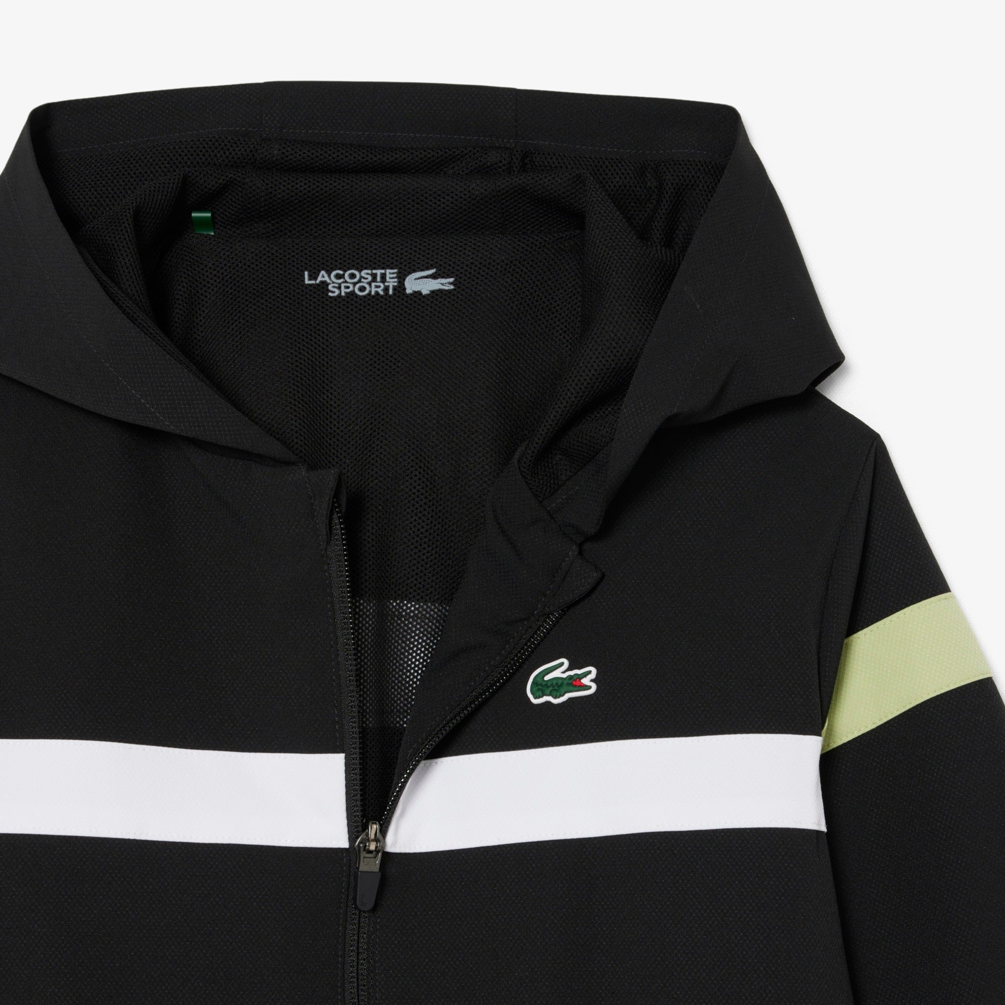 Lacoste niño chándal de tafetán diamantado negro