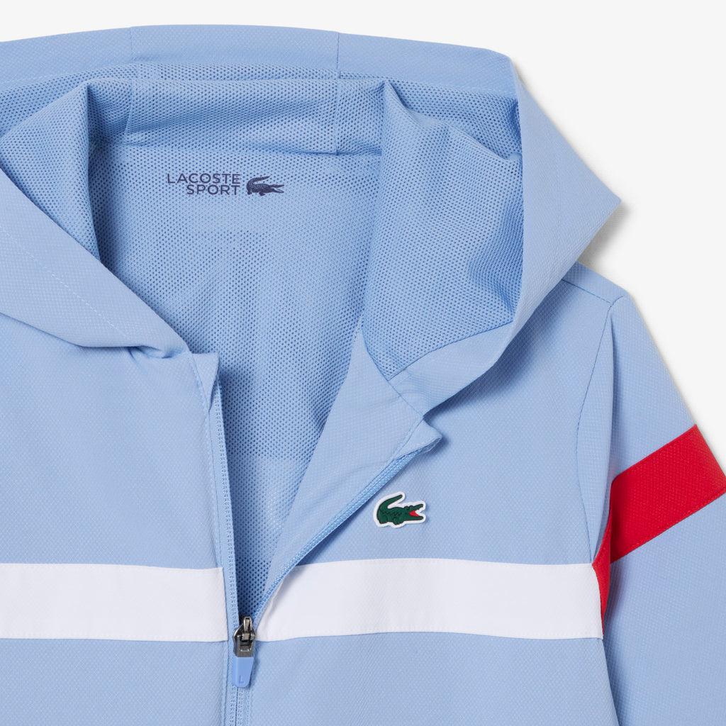 Lacoste niño chándal de tafetán diamantado azul claro