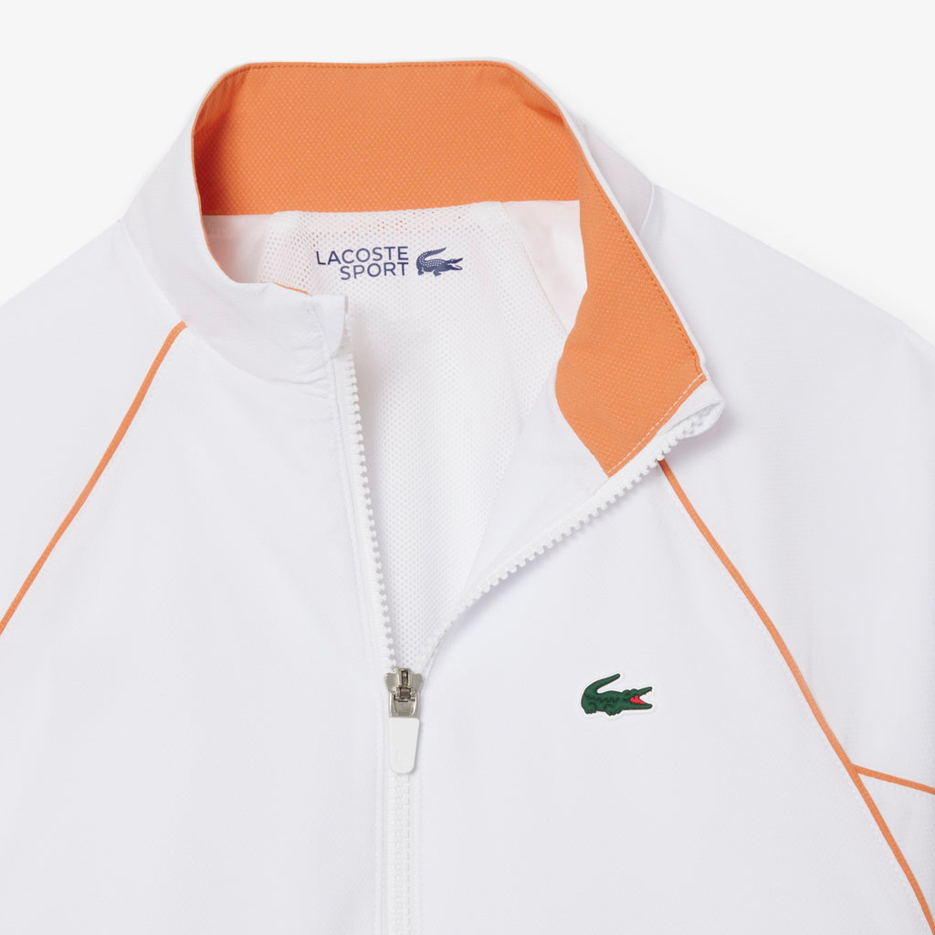 Lacoste niño chándal de tafetán diamantado blanco