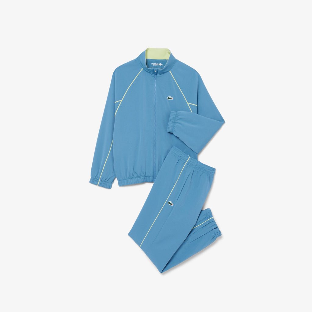 Lacoste niño chándal de tafetán diamantado azul
