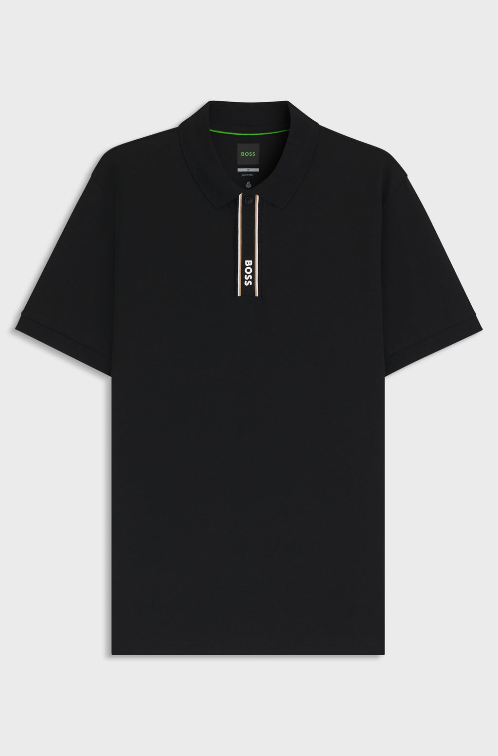 Hugo BossPolo Paddy con tapeta a rayas y logotipo