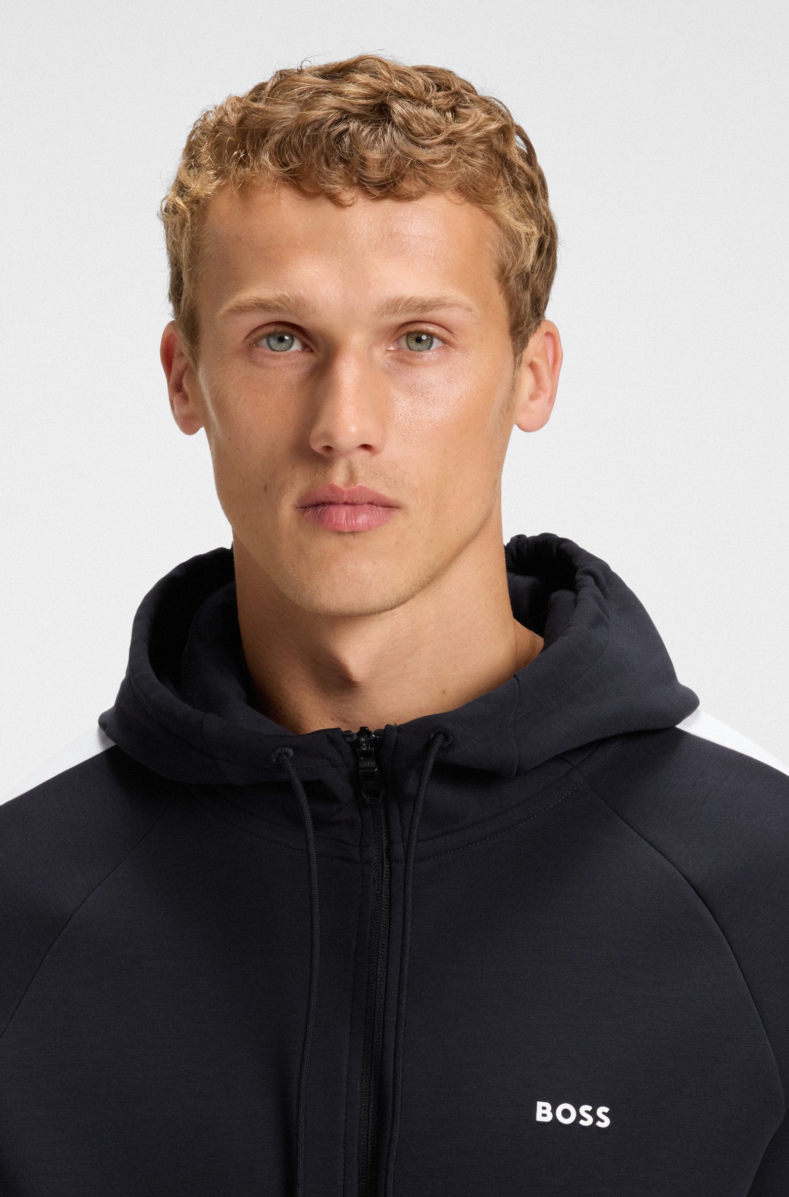 Hugo Boss Chándal en algodón elástico con apliques en contraste