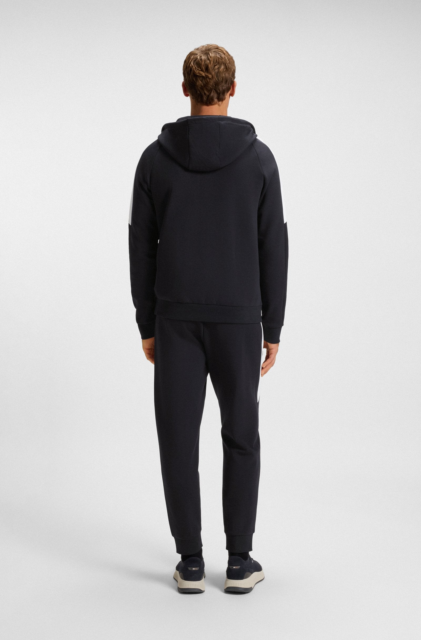 Hugo Boss Chándal en algodón elástico con apliques en contraste